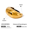 Wholesale Stainless Steel Hair Ring With Smooth U Shaped Black Rubber Band High Elasticity Electroplated