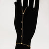 Wholesale Stainless Steel Hand Chain With Simple Style And Fivepointed Star Pattern Electroplated