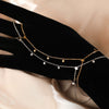 Wholesale Stainless Steel Hand Chain With Simple Style And Fivepointed Star Pattern Electroplated