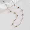 Wholesale Stainless Steel Handmade Geometric Pattern Doublelayer Sweater Chain Necklace Set For Women