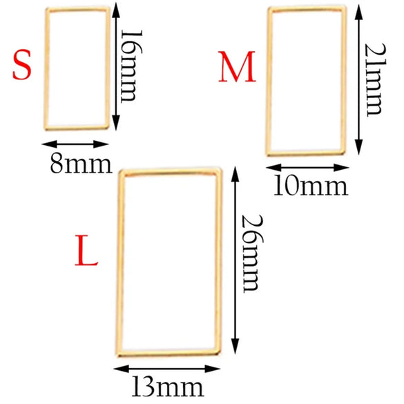 Wholesale Stainless Steel Handmade Geometric Triangle Fivepointed Star Square Earrings With Electroplating Treatment