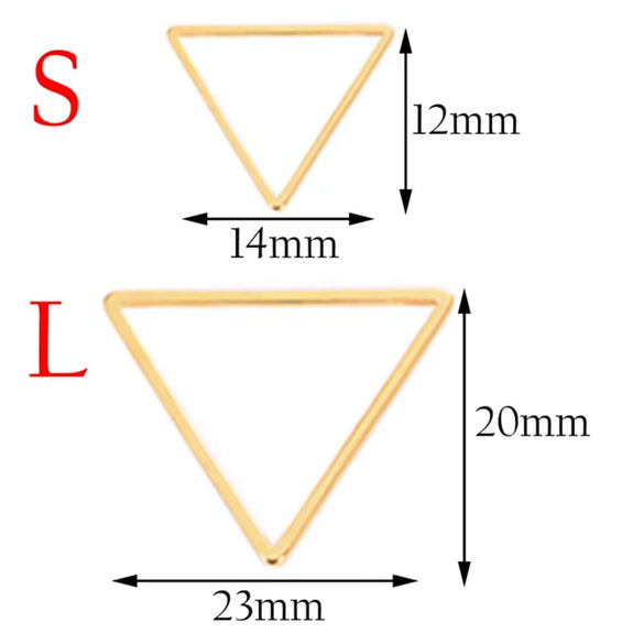 Wholesale Stainless Steel Handmade Geometric Triangle Fivepointed Star Square Earrings With Electroplating Treatment