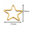 Wholesale Stainless Steel Handmade Geometric Triangle Fivepointed Star Square Earrings With Electroplating Treatment