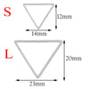 Wholesale Stainless Steel Handmade Geometric Triangle Fivepointed Star Square Earrings With Electroplating Treatment