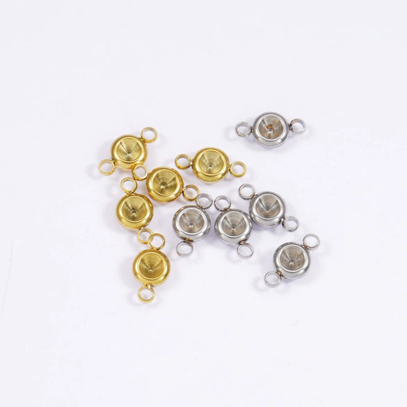 Wholesale Stainless Steel Handmade Jewelry Accessories With Round Pattern And Electroplating Process