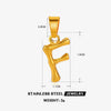 Wholesale Stainless Steel Handmade Letter Pendant Accessories With Polishing Hip Hop And Minimalist Style