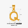 Wholesale Stainless Steel Handmade Letter Pendant Accessories With Polishing Hip Hop And Minimalist Style