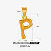 Wholesale Stainless Steel Handmade Letter Pendant Accessories With Polishing Hip Hop And Minimalist Style