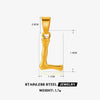 Wholesale Stainless Steel Handmade Letter Pendant Accessories With Polishing Hip Hop And Minimalist Style