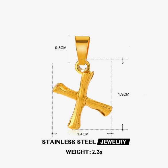 Wholesale Stainless Steel Handmade Letter Pendant Accessories With Polishing Hip Hop And Minimalist Style