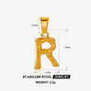 Wholesale Stainless Steel Handmade Letter Pendant Accessories With Polishing Hip Hop And Minimalist Style