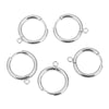Wholesale Stainless Steel Handmade Round Cross Electroplated Geometric Earrings Accessories