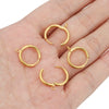 Wholesale Stainless Steel Handmade Round Cross Electroplated Geometric Earrings Accessories