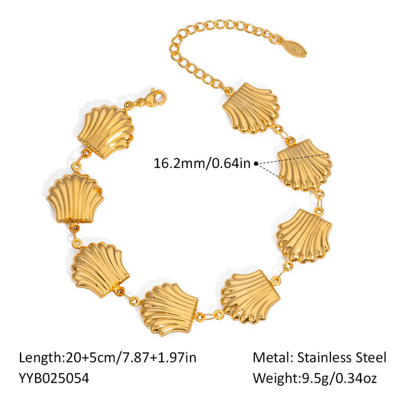 Wholesale Stainless Steel Handstitched Marine Life Pattern Electroplated Necklaces And Bracelets For Women
