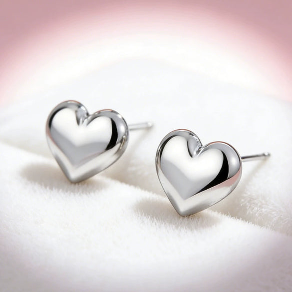 Wholesale Stainless Steel Heart And Drop Bell Pattern Electroplated Jewelry Set For Women Including Necklace And Earrings