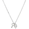 Wholesale Stainless Steel Heart And Drop Bell Pattern Electroplated Jewelry Set For Women Including Necklace And Earrings