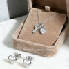 Wholesale Stainless Steel Heart And Drop Bell Pattern Electroplated Jewelry Set For Women Including Necklace And Earrings