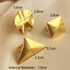 Wholesale Stainless Steel Heart Geometric Retro Ring 18K Gold Plated