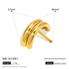 Wholesale Stainless Steel Heart Headband With Electroplating For Women High End Ins Style Hair Accessories