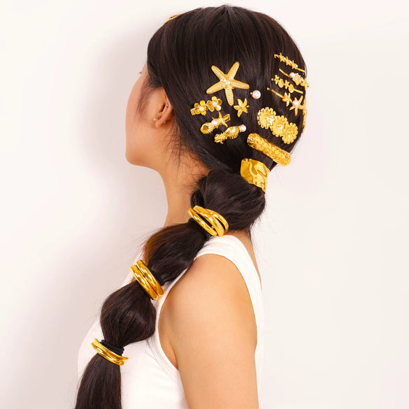 Wholesale Stainless Steel Heart Headband With Electroplating For Women High End Ins Style Hair Accessories