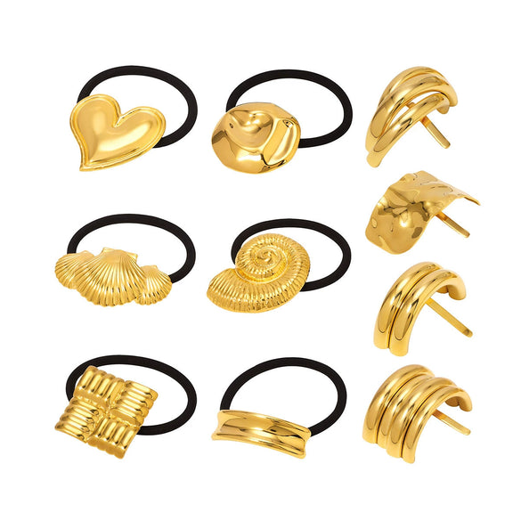 Wholesale Stainless Steel Heart Headband With Electroplating For Women High End Ins Style Hair Accessories