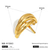 Wholesale Stainless Steel Heart Headband With Electroplating For Women High End Ins Style Hair Accessories
