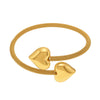Wholesale Stainless Steel Heart Hollow Fashion Ol Style Electroplated Bracelet