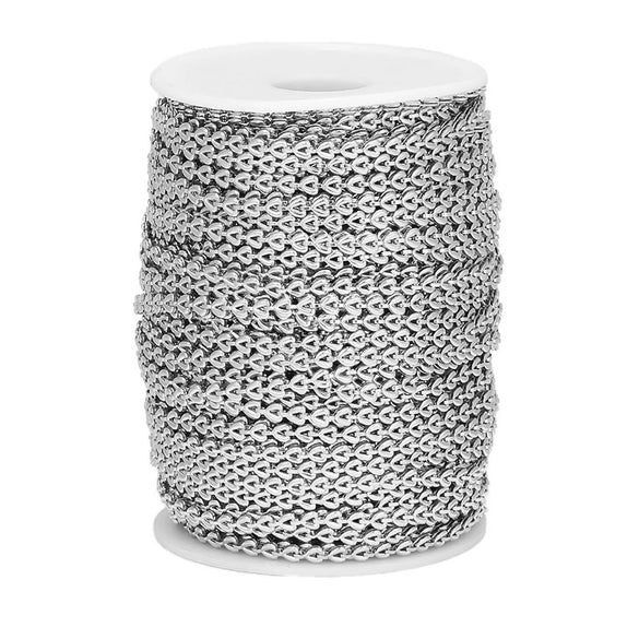 Wholesale Stainless Steel Heart Pattern Electroplated Chain Jewelry