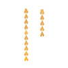 Wholesale Stainless Steel Heart Pattern Tassel Earrings Jewelry With Electroplating Treatment