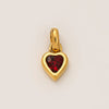 Wholesale Stainless Steel Heart Pendant Necklace With Mixed Gemstone Setting And Electroplating For Women