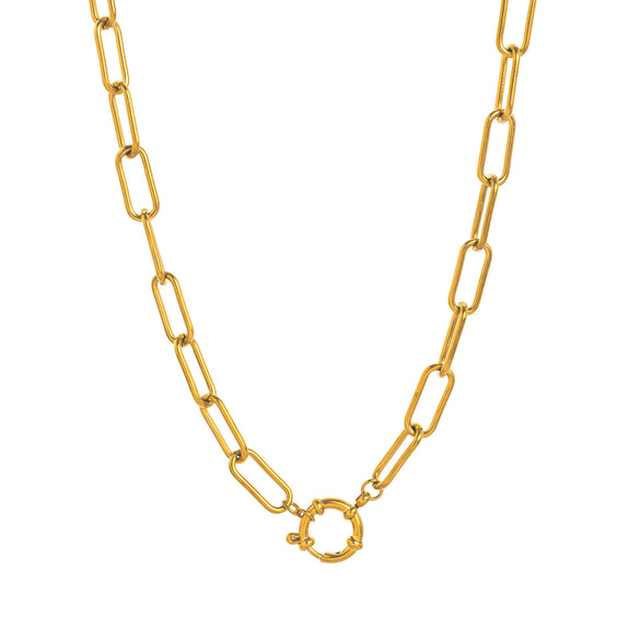 Wholesale Stainless Steel Heart Pendant Necklace With Mixed Gemstone Setting And Electroplating For Women