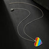 Wholesale Stainless Steel Heart Pendant Necklace With Oil Dripping Design For Women