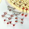 Wholesale Stainless Steel Heart Shape Diamond Set Body Piercing Jewelry Suit For Women