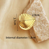 Wholesale Stainless Steel Heart Shape Electroplated Love Ring Retro Light Luxury Style Unisex
