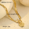 Wholesale Stainless Steel Heart Shape Electroplated Necklace For Women