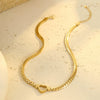 Wholesale Stainless Steel Heart Shape Electroplated Necklace For Women