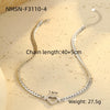 Wholesale Stainless Steel Heart Shape Electroplated Necklace For Women