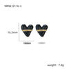 Wholesale Stainless Steel Heart Shape Electroplated Stud Earrings For Women Fashion Style