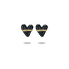 Wholesale Stainless Steel Heart Shape Electroplated Stud Earrings For Women Fashion Style