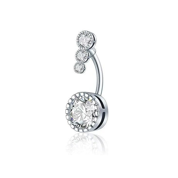 Wholesale Stainless Steel Heart Shape Electroplating Navel Ring Body Piercing Jewelry For Unisex