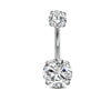 Wholesale Stainless Steel Heart Shape Electroplating Navel Ring Body Piercing Jewelry For Unisex