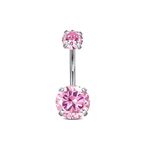 Wholesale Stainless Steel Heart Shape Electroplating Navel Ring Body Piercing Jewelry For Unisex