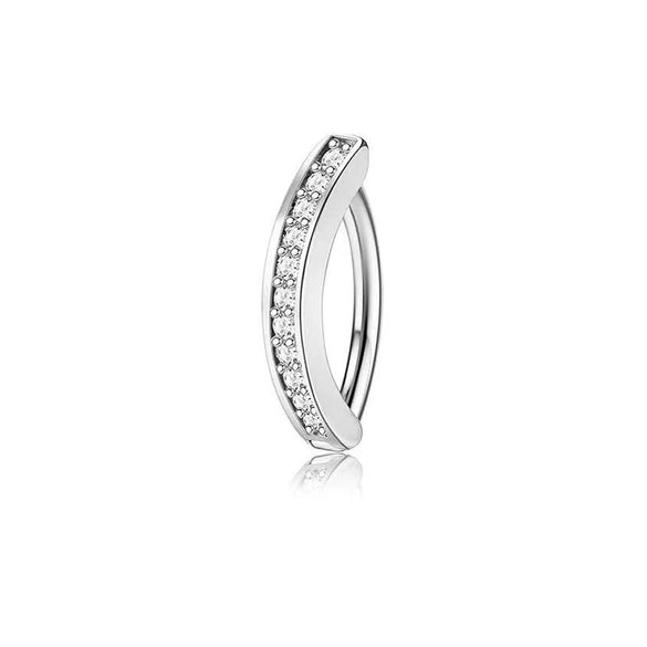 Wholesale Stainless Steel Heart Shape Electroplating Navel Ring Body Piercing Jewelry For Unisex