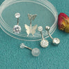 Wholesale Stainless Steel Heart Shape Electroplating Navel Ring Jewelry