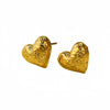 Wholesale Stainless Steel Heart Shape Electroplating Women's Cold Style Love Ear Stud Earrings