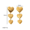 Wholesale Stainless Steel Heart Shape Epoxy Lovely Women's Earrings