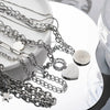 Wholesale Stainless Steel Heart Shape Geometric Fashion Clavicle Chain Necklace Electroplated Unisex Jewelry