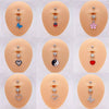 Wholesale Stainless Steel Heart Shape Pendant Navel Ring Jewelry With Electroplating