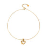 Wholesale Stainless Steel Heart Shape Pendant Necklace For Women Electroplated Fashion Trend Clavicle Chain