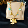Wholesale Stainless Steel Heart Shape Pendant Necklace Gold Plated Electroplated For Women